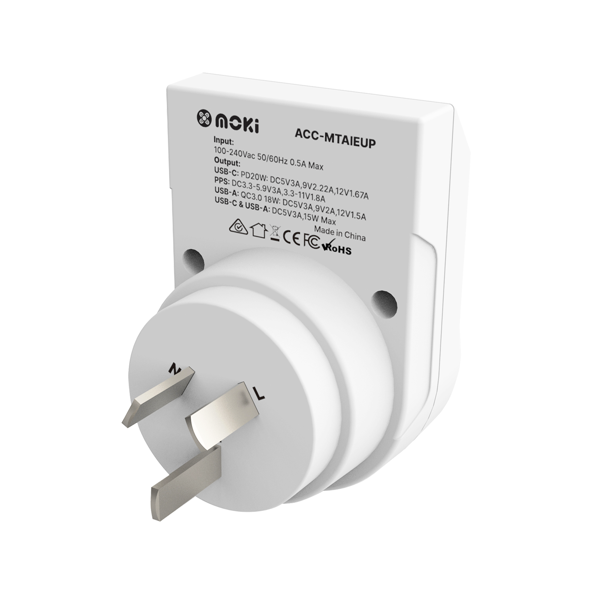 Europe to AU/NZ Inbound - Travel Adaptor PLUS