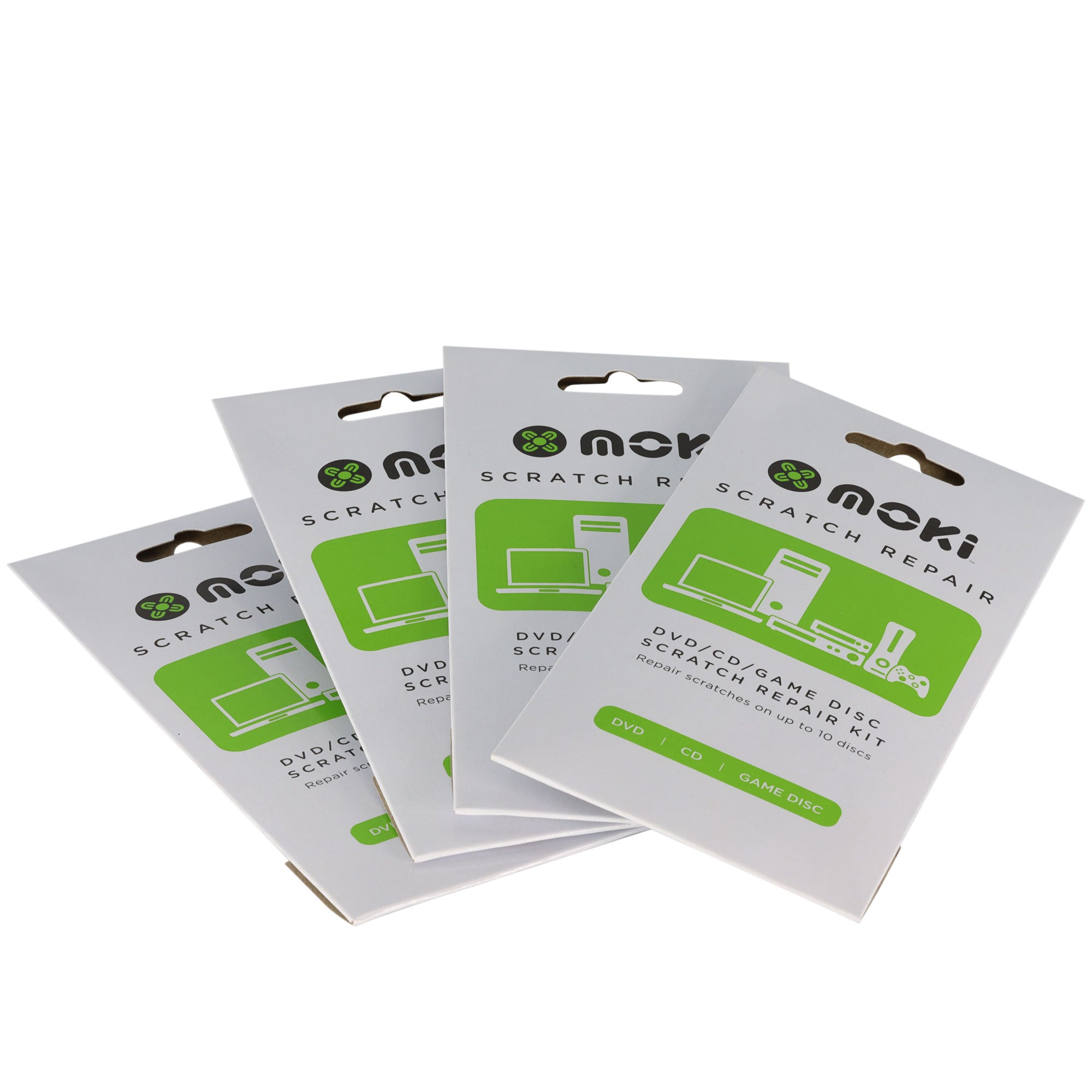 Moki DVD/CD Game Disc Scratch Repair Kit 6PK
